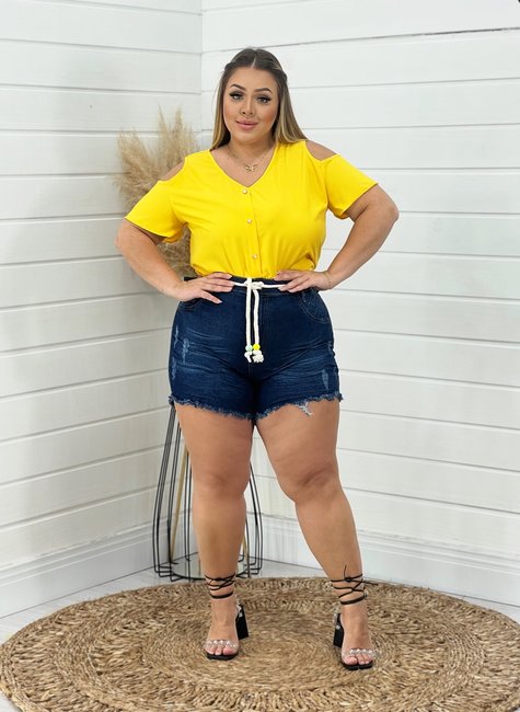 Shorts Jeans Plus Size Hot Panty com Corda