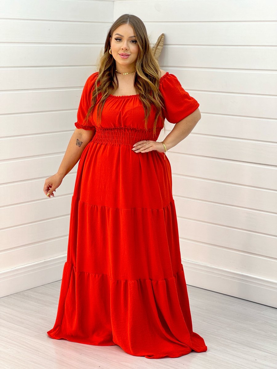 Vestido Duna Longo Plus Size